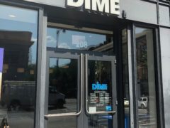 Store front of Dime Bank