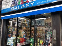 Store front of Galaxy Comics & Collectibles