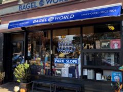 Store front of Bagel World